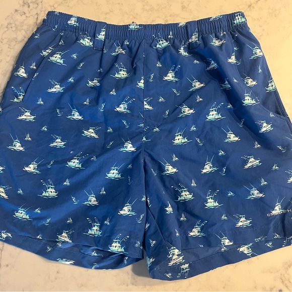 Men’s Columbia PFG Omni - Shield Fishing Boat swim trunks Medium EUC - Picture 3 of 11